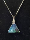 Underwater Waves Triangle Necklace