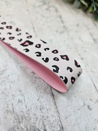 Image 3 of Pink Leopard Wristlet Keychain