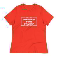 Image 4 of Women For Trump - Women's Relaxed T-Shirt from PatriotsCo.com