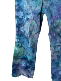 Image 9 of ♻️ UPCYCLED 16 Average Lane Bryant Flare Jeans in Mermaid Ice Dye
