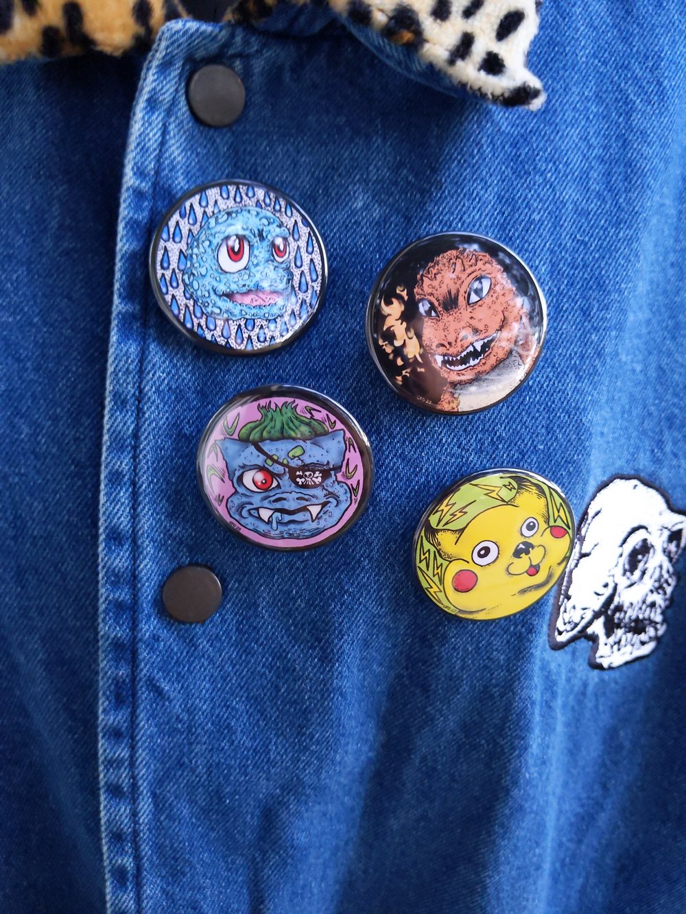 Silly Monsters Button set (4pck)