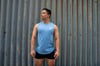 Essential Sleeveless Tee- Blue 