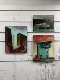 Image 3 of Painting / maleri / "ISLANDS BRYGGE – Malerdrømme og tankestreger – Havneparken" / 40x50 cm