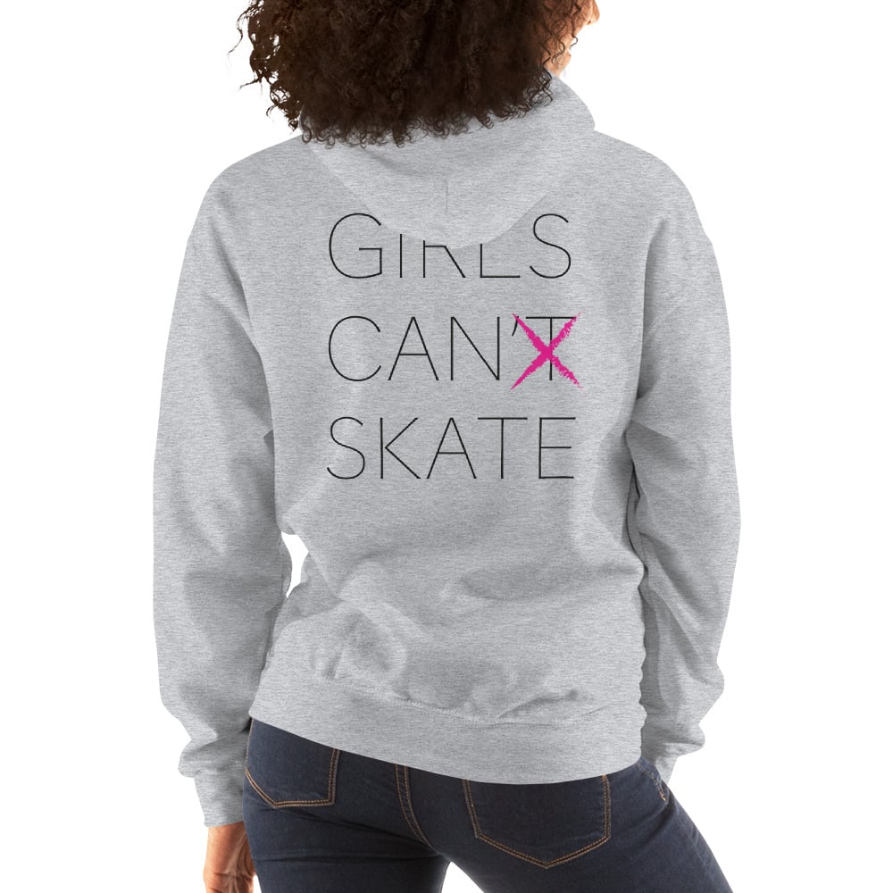 Image of feral. girls can't skate hoodie.