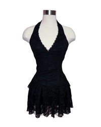 Susy Lacey Ruffle Halter Dress 