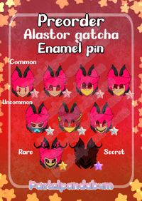 Preorder Gatcha Alastor enamel pins