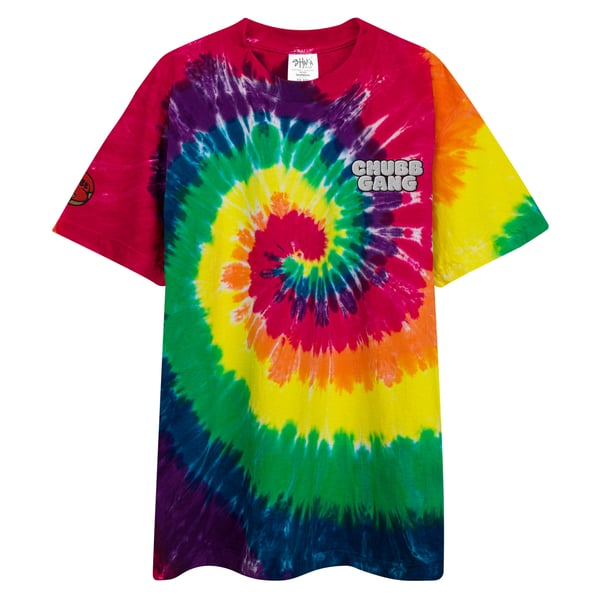 Image of Oversized tie-dye C.H.U.B.B. GANG T-shirts