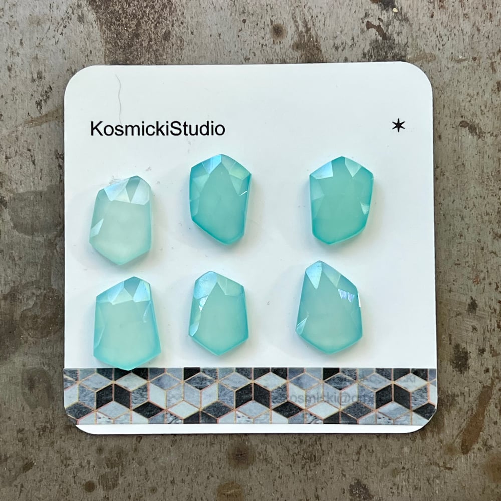 Image of Aqua Chalcedony Cabochon Set