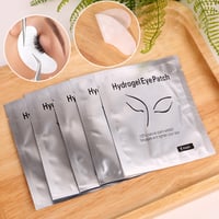Image 1 of 100 Pairs Hydrogel Eye Patch Eyelash Pad Gel Patch Grafting Under Eye Paper Sticker Fox Wraps Eyelas