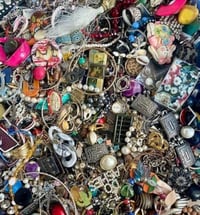 Repurposed Craft Mega Grab Bag | 2+ lbs Beads, Chains & Part