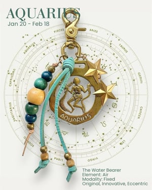 Image of ZODIAC CHARM: AQUARIUS