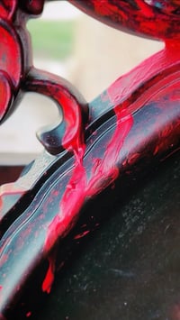 Image 7 of ‘THE VIRGIN MARY’ [ Unique Oval Print - { 1/1 } ] - Hand Embellished Museum Archival Print