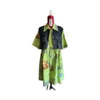 Image 2 of Upcycled Denim Panel Dress – One of a Kind