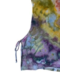 Image 6 of S 100% Cotton Woven Side-Tie Top in Appalachian Sunset Watercolor
