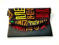 Image 1 of Fanny Pack Designs By IvoryB Black Green Yellow 