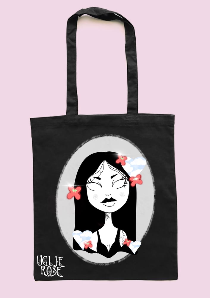 Image of Head in the clouds tote bag