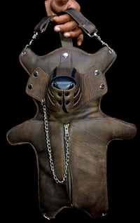 Image 1 of Bdsm Leather Teddy Bear Back pack
