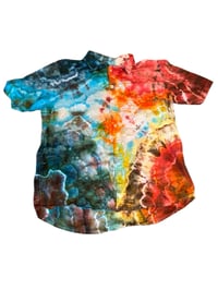 Image of Large Earthy Geode Short Sleeve Button Up