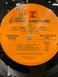 Image 2 of Neil Young With Crazy Horse – Zuma - Promo Copy LP!