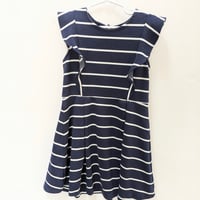 Image 1 of Polo Ralph Lauren Girls Striped Ruffled Ponte Dress