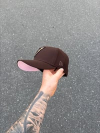 Image 3 of  PINK BRIM MOCHA ESTADOS UNIDOS MEXICANOS DIAMONDBACKS CUSTOM FITTED CAP