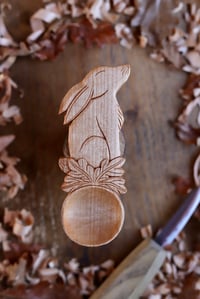 Image 1 of Hare in the oak leafs~ Coffee Scoop