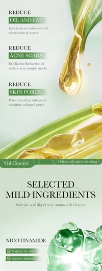 Image 12 of SADOER Salicylic Acid Facial Cleanser Face Wash Foam Face Cleanser Moisturizing Facial Cleansing Hyd