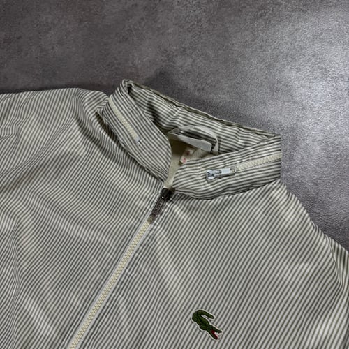 Image of 1980s  Chemise Lacoste Striped Bomber Jacket, Size Large