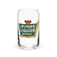 Image 2 of the pimps Liquor Mart Can-Shaped Glass