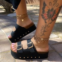 Image 1 of KASEY BLACK SANDAL