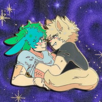 Bunny Deku x Wolf Bakugo Enamel Pin