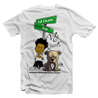 Lil Hustler My Streets Me and my dog Tee White