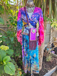 Image 5 of Stevie sari top -tie dye rainbow 6-12 uk