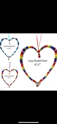 Image 1 of Glow Bead Hanging Heart