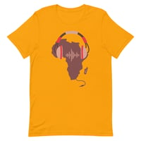 Image 2 of African Music Tee - Mocha & Red
