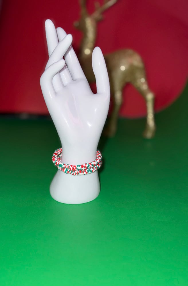 Image of Winter/Christmas Special - Clay Bracelets