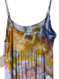 Image 7 of M Jersey Knit Long Sundress in Earthy Watercolor Ice Dye