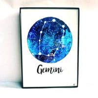 Gemini Zodiac Print