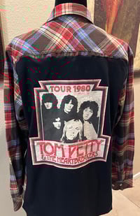 Vintage Blue/Brown/Red/Cream Flannel Shirt Tom Petty