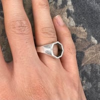 Image 4 of Cut Octagon Signet Ring