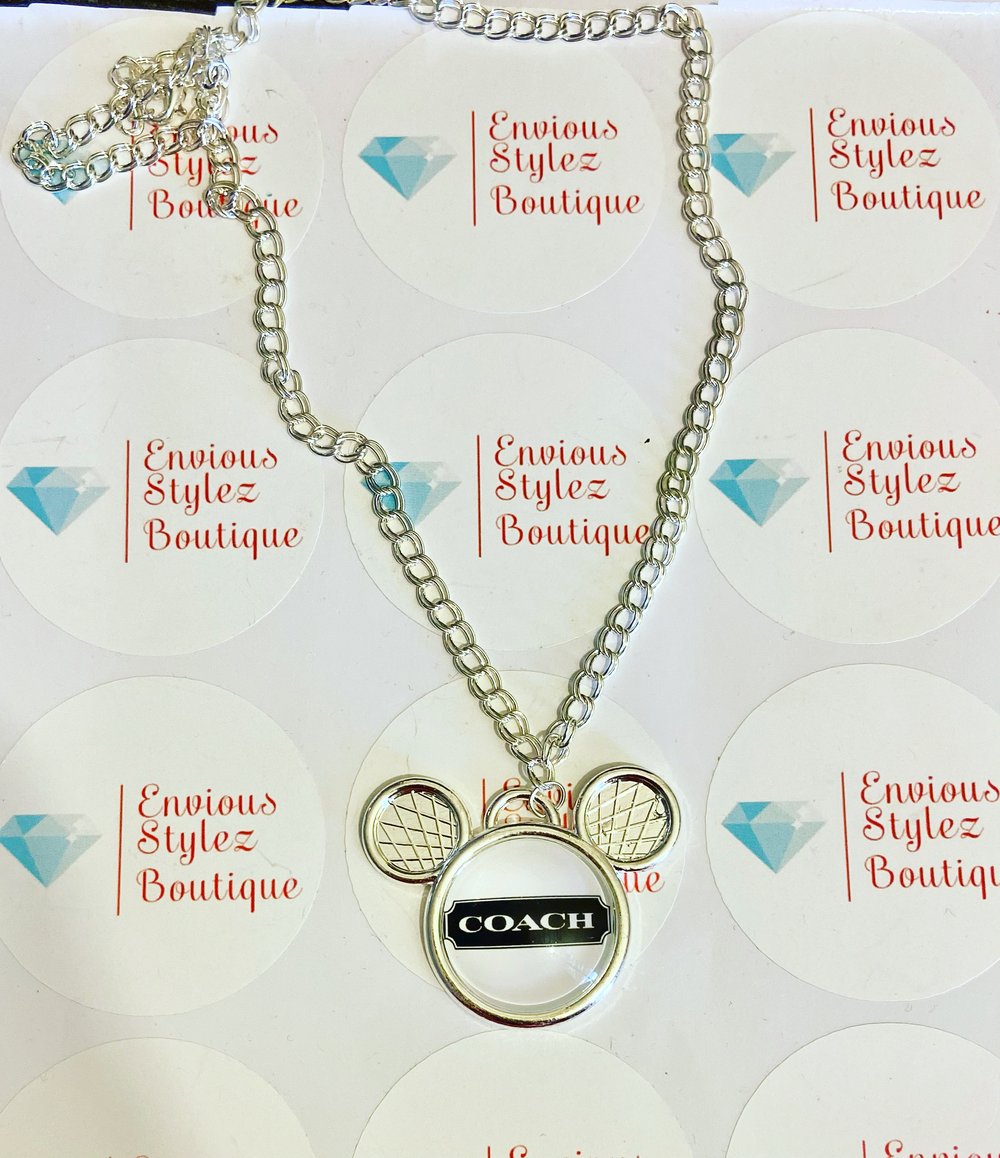 Image of Inspired Mickey mouse coach necklace