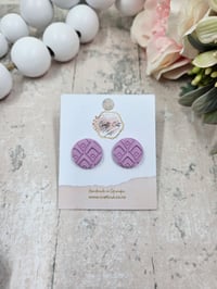Image 1 of Lilac Art Deco Studs