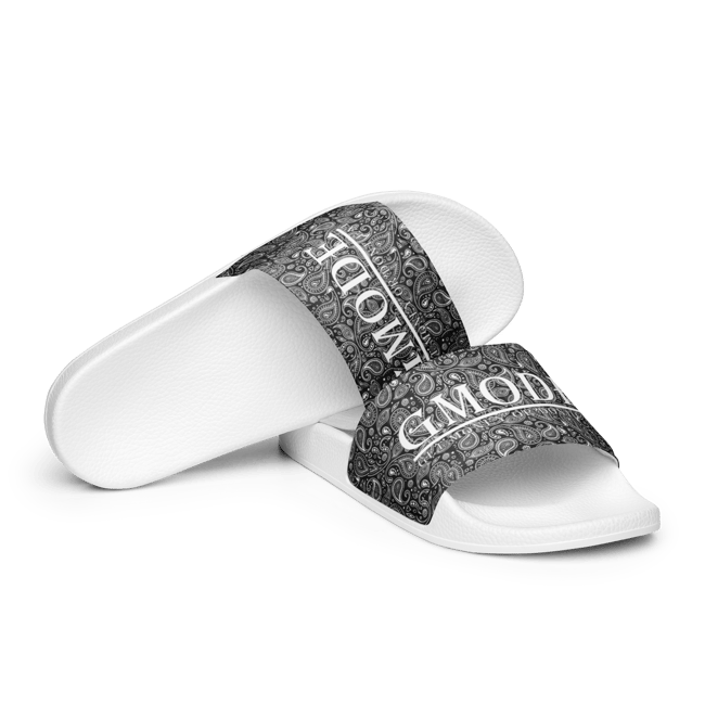 Men’s Black Bandana slides
