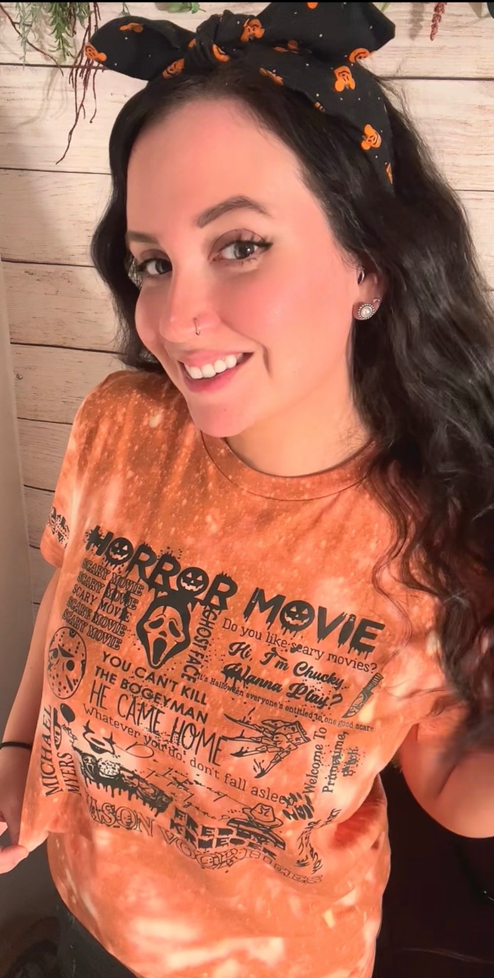 Image of Horror Movie Bleached Tee