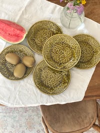 Image 1 of Assiettes Gien - années 50