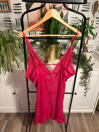 Image 2 of Red lace lounge dress 