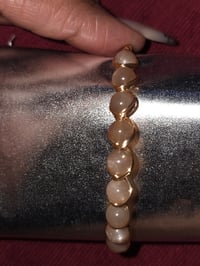 Image 6 of peach moonstone bracelet