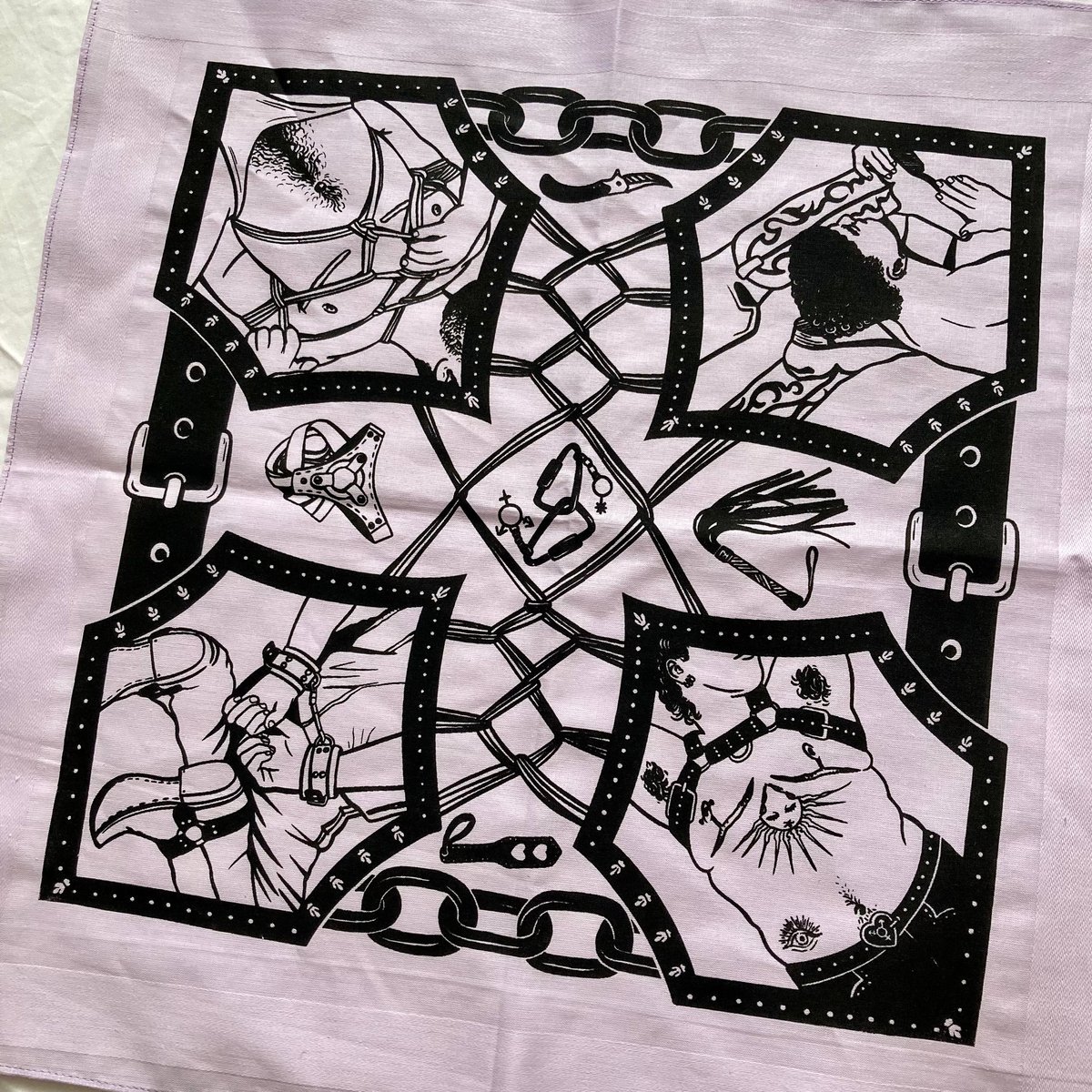 Image of Screenprinted Flagging Hanky