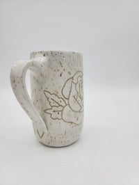 Image 3 of White Rose Mug  