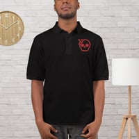 Image 3 of My Skull Is Red Men's Premium Polo